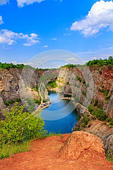 Old lime quarry, Big America (Velka Amerika) near Prague, Czech Republic