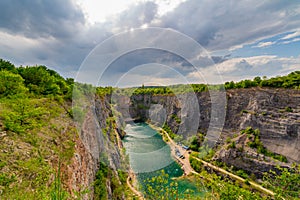 Old lime quarry, Big America (Velka Amerika) near Prague, Czech Republic