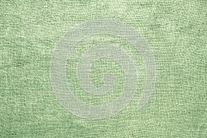 Old linen green burlap texture material background