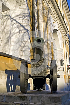 Old Lion cannon shown in Moscow Kremlin.