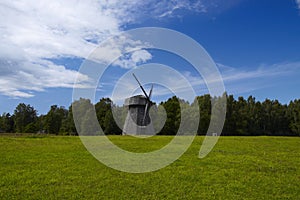 Old Lithuanian windmill photo