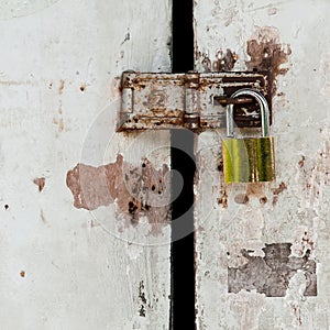 Old lock door