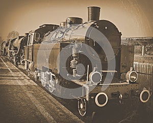 An old locomotive.