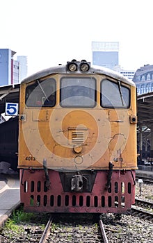 Old Locomotive at Hua Lamphong train station.