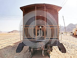 Old locomotive wagon