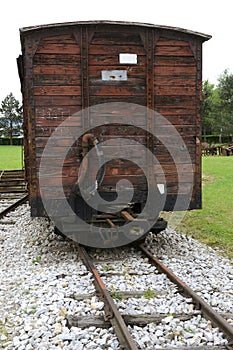 Old locomotives and wagons