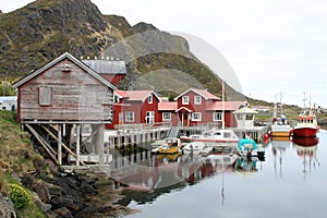 Old lofts of the harbour of Sto photo