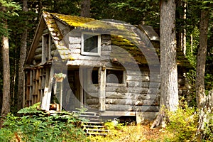Old Log Cabin in remote Alaska
