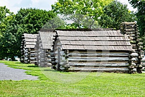 Revolutionary War troop cabins at Valley Forge