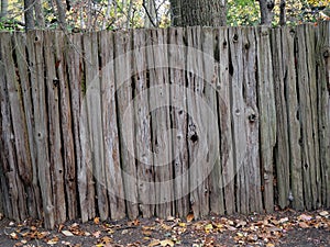 old log fence