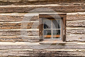 Old Log House Window