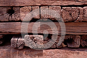 Old Log Wood Texture for Background.