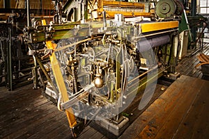 Old Loom in weaving shed