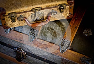 Old Luggage and Treasure Chest