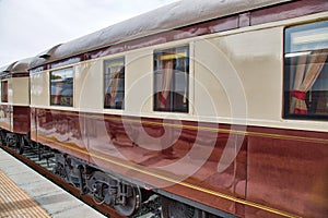 Old Luxury Train at Ronda train station in Spain