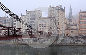 Old Lyon in the fog.