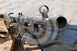 Old machine gun