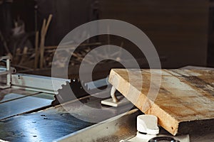 Old machine in the workshop