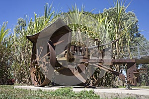 Old machinery used in sugar cane industry