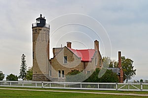 The Old Mackinac Point Lighthouse Mackinaw City Michigan