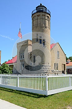 Old Mackinac Point Lighthouse in Mackinaw City Michigan