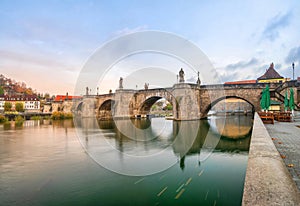 Old Main Bridge (Alte Mainbrucke) in Wurzburg photo