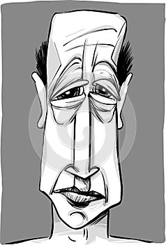 Old man caricature photo