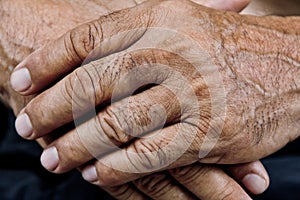 Old man hand