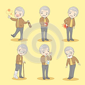 Old man has different problem