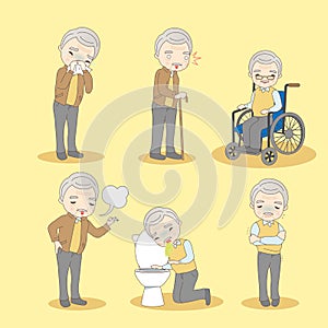 Old man has different problem