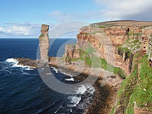 The Old Man of Hoy, a sea stack on Hoy, part of the Orkney Islands