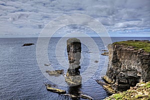 The Old Man of Hoy, a sea stack in Orkney photo