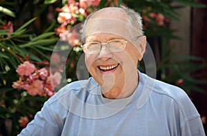 Old man laughing