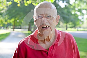 Old Man Missing Tooth