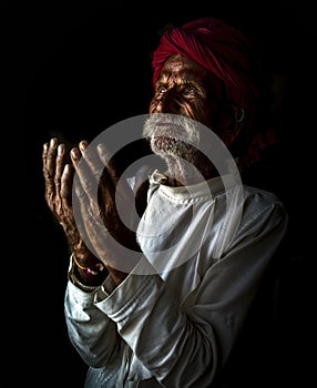 Old man Praying