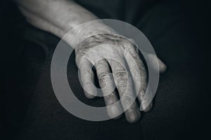 Old man's hand