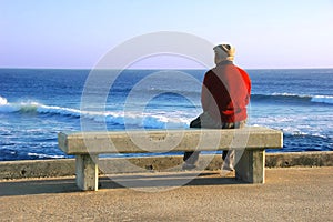 Old Man sitting on the bench