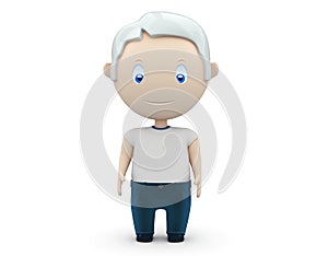 Old man! Social 3D characters photo