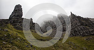 The Old Man of Storr on the Isle of Skye in the Highlands of Scotland