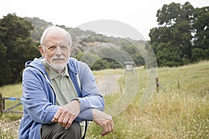 Old Man on a Trail