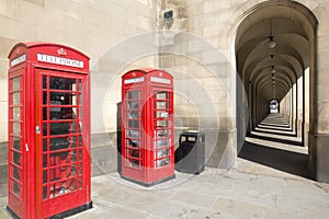 Old Manchester Colonnades & Phone Boxes photo