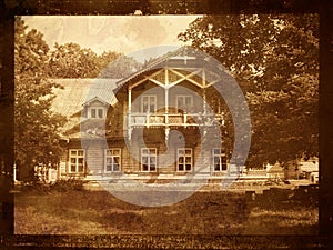 Old manor house photo