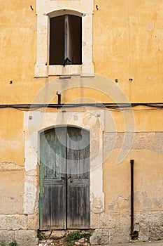 Old manor house in a state of abandonment