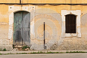 Old manor house in a state of abandonment