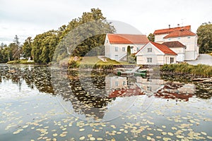 An old manor house Vihula in Estonia, Lahemaa park. Beautiful au