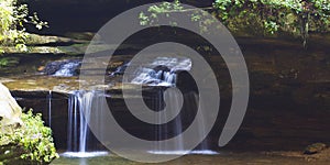 Old Mans Cave Ohio State Park Waterfall