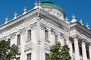 The old mansion of the 18th century - the Pashkov House. Currently, the Russian State Library in Moscow