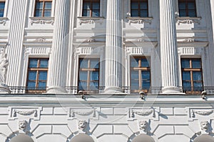 The old mansion of the 18th century - the Pashkov House. Currently, the Russian State Library in Moscow