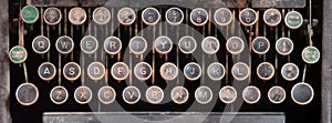 Old Manual Typewriter Keyboard
