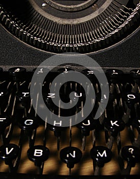 Old Manual Typewriter Keyboard